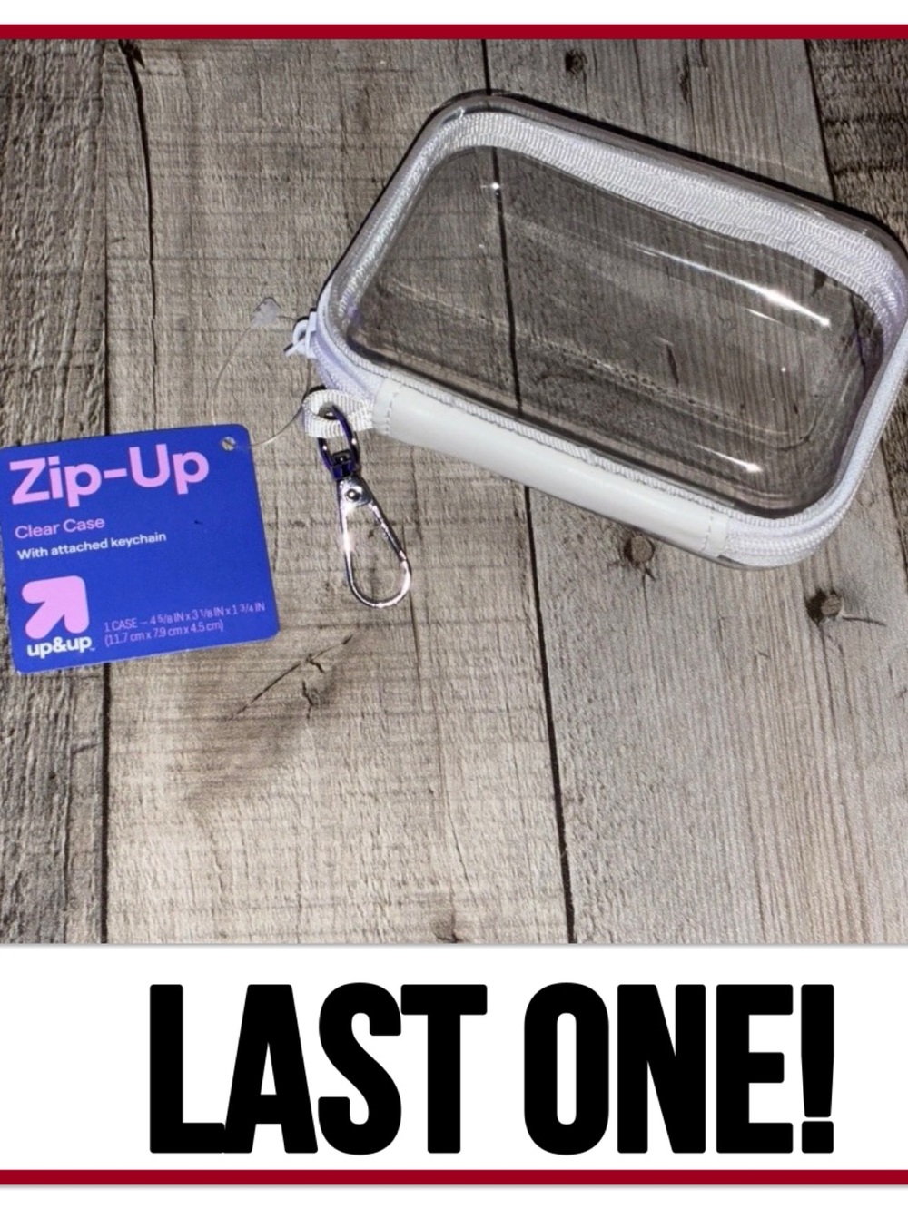 Target Up & Up Mini Zip- Up Hard Case with Keychain w/Gift